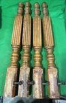 Four Vintage Oak Farm Wooden Furniture /table Legs 27 1/2 Long. Fixed Price $128.38.