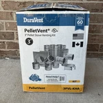 Duravent Pelletvent 3PVL-KHA 3" Through-wall Stove Chimney Venting Kit. Fixed Price $292.27.