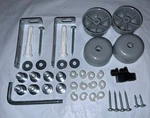 Partial Assembly Hardware Kit For Ikea Detolf Display Cabinet. Fixed Price $49.97.