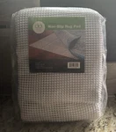 Unique Loom Non-slip Reversible Rug Pad White Square 10FT X For Carpet. Fixed Price $59.99.
