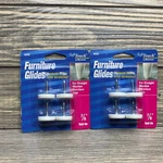 Waxman 6030 White Furniture Glides 7/8 Nail-on 4 Count Pack Lot Of 2. Fixed Price $8.39.