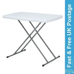 Outdoor Adjustable Height 75X50CM Folding Camping Caravan Garden Patio. Fixed Price $40.30.