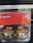 New In Package - Hooded Ball Casters Stem Mount 2" Ace Model 51311. Fixed Price $11.00.