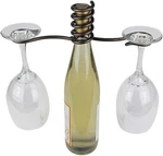 Metrotex Meteor Wine Bottle Topper Two Stem Glass Holder. Fixed Price $24.94.