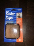 Softtouch 1 3/4" Square Carpeted Bottom Furniture Caster Cups, Protect Hardwood. Fixed Price $9.90.