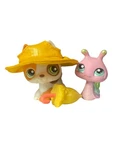 Lps #127 German Shepherd #128 Snail W/ Umbrella & Rain Hat 2006 Pet Pairs Set. Fixed Price $25.99.