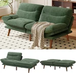 Amada 66"CONVERTIBLE Futon Sofa Bed Corduroy Folding Set W/ Adjustable New. Fixed Price $231.70.