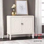 - Tropman Double Door Accent Cabinet Transitional Design, White Finish. Fixed Price $341.18.