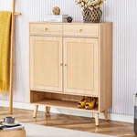 Multi-functional Modern Minimalist Natural Wood-colored Mdf Shoe Cabinet Sea. Fixed Price $309.47.