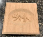 Grizzly Bear Engraving Trim Wood Corner Block, Door Window. Fixed Price $11.03.