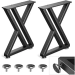 16" Metal Coffee Table Legs, Black Bench Heavy Duty Desk Shape .... Fixed Price $38.36.
