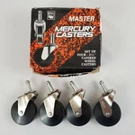 Master Mercury Casters D472-1/2 Ls Set Of Four 2-1/2" Tapered Wheel Nos. Fixed Price $17.50.