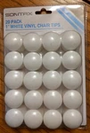 Sontax 1 White Vinyl Tips 20PK Tables Chairs Bar Stools Protectsfloor New. Fixed Price $5.25.