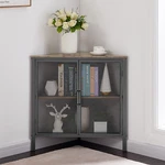 Corner Cabinet Bathroom Kitchen Storage Shelf Cupboard 3 Shelves Table W/doors. Fixed Price $74.99.