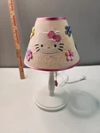 Vintage Hello Kitty Table Lamp, Pink Floral Shade, Sanrio 2006, Collectible. Fixed Price $120.00.