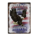 Americana Freedom Isn't Tin Metal Sign Man Cave Garage Bar Home Decor. Fixed Price $21.95.
