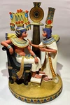 Incredible Detailed Egyptian King Tutankhamun Throne With Goddess. Fixed Price $195.50.
