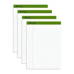 Ampad Earthwise Recycled Writing Pad, Legal Rule, 8.5 X 11, 40 Sheets, 4/PACK. Fixed Price $24.08.