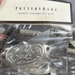 Pottery Barn Pewter Vintage Bin Pull Drawer Door Hardware Multiple Available Nos. Fixed Price $6.95.