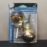 Shepherd Hardware 9354 Bright Brass Hooded Stem Casters, 2" Pk New. Fixed Price $15.33.