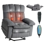 Vevor Power Lift Recliner Chair With Heat And Massage Dual Motor. Fixed Price $578.99.