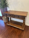 Vintage Thomasville Flip-top Buffet Server Console Table Entry Bar Wood. Fixed Price $500.00.