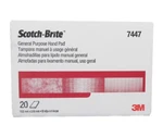 3M 7447 Scotch-brite General Purpose Hand 6" X 9" 20 Pads, Free Shipping. Fixed Price $25.94.