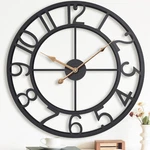 16 Inch Big Black Metal Modern Decorative Arabic Numerals Silent Wall Clock. Fixed Price $56.65.