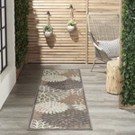 Nourison Aloha Area Rug 2'3" X 10', Tropical Botanical Easycleaning - Floral. Fixed Price $43.39.