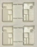 2 Pairs Ikea Besta Anti-tip Level Guides Plastic, White Part #114930. Fixed Price $14.98.
