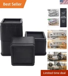 Set Of 4 Heavy Duty Bed Risers, 3 6 Inch Lift For Enhanced Storage Space. Fixed Price $38.24.