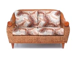 Rattan And Hyacinth Living Room Furniture Loveseat (choice Of Fabrics) (#1561). Fixed Price $1899.00.