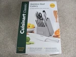 Cuisinart Classic 15PC Stainless Steel Knife Block Set C77SS-15PT. Fixed Price $99.98.