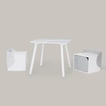 Fantasy Fields By Teamson Kids Wooden Biscay Table 2 Chairs With Storage Gray. Fixed Price $199.99.