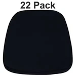 Flash Furniture Soft Black Fabric Chiavari Chair Cushion, PK22. Fixed Price $335.14.