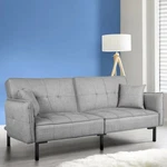 Fdw 78" Futon Convertible Memory Foam Sofa - Living Room Gray. Fixed Price $334.99.