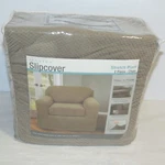 Maytex Stretch Pixel Two Piece Chair Slipcover - Sand. Fixed Price $47.95.