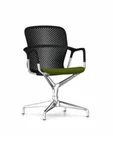 Herman Miller Keyn 4 Star Base Side Chair Swivel Green And Chrome Office. Fixed Price $399.99.