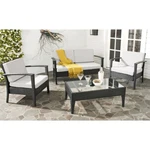 Safavieh Outdoor Collection Piscataway 4-PIECE Set Black/grey. Fixed Price $790.04.