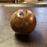 Teak Wood Root Ball 6 Heavy Sphere With Natural Indentation. Fixed Price $47.12.