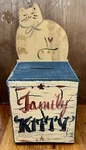 Vintage Cottage Core Thrift Store Cats Wooden Coin Bank Hand Painted Shabby Chic. Fixed Price $29.99.