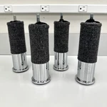 Ikea Set Morabo Leg For Sofa/armchair Steel Chrome-plated 1/4" 804.563.45. Fixed Price $24.00.