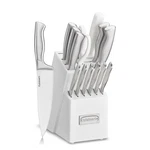 Slice Through Meals Effortlessly - Cuisinart 15PC Knife Block Set. Fixed Price $179.99.