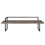 Uttermost Herbert Transitional Wood And Metal Bench In Aged Black/white. Fixed Price $900.00.