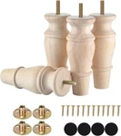Wooden Furniture Legs 6 Inch Set Of 4 Unfinished For Chair Ottoman Cabin. Fixed Price $34.00.