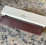 New Rolex Pen Case Brown With Box Crown Logo Stationary Authentic Unisex. Fixed Price $214.98.