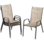 Set Of 4 Patio Dining Chairs Outdoor Stackable Armrest Space Saving Garden. Fixed Price $99.99.