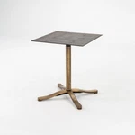 1980S Nicos Zographos Solid Bronze Alpha Dining / Cafe Table Bases 3X Available. Fixed Price $3000.00.