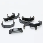 HD3 Pair (8PC) Black Art Deco Drawer Pulls 1930S 1940S. Fixed Price $75.00.