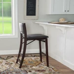 Foldable Wood Counter Bar Stool Padded Backrest Seat Dining Kitchen Table Chair. Fixed Price $355.54.